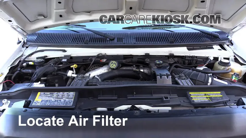 2008 Ford E-350 Super Duty 6.0L V8 Turbo Diesel Extended Cargo Van (3 Door) Filtre à air (moteur)